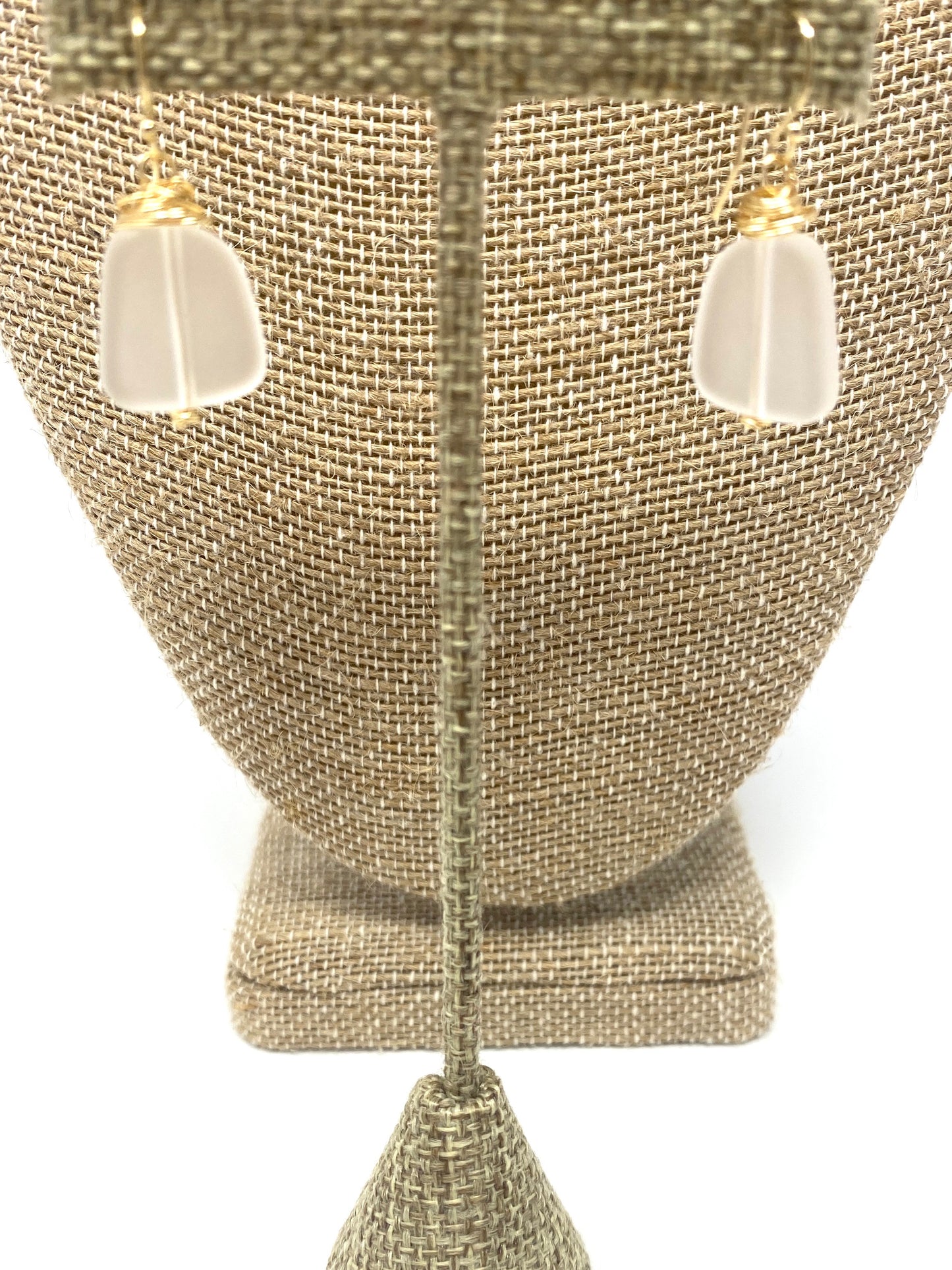 Opaque White Earrings