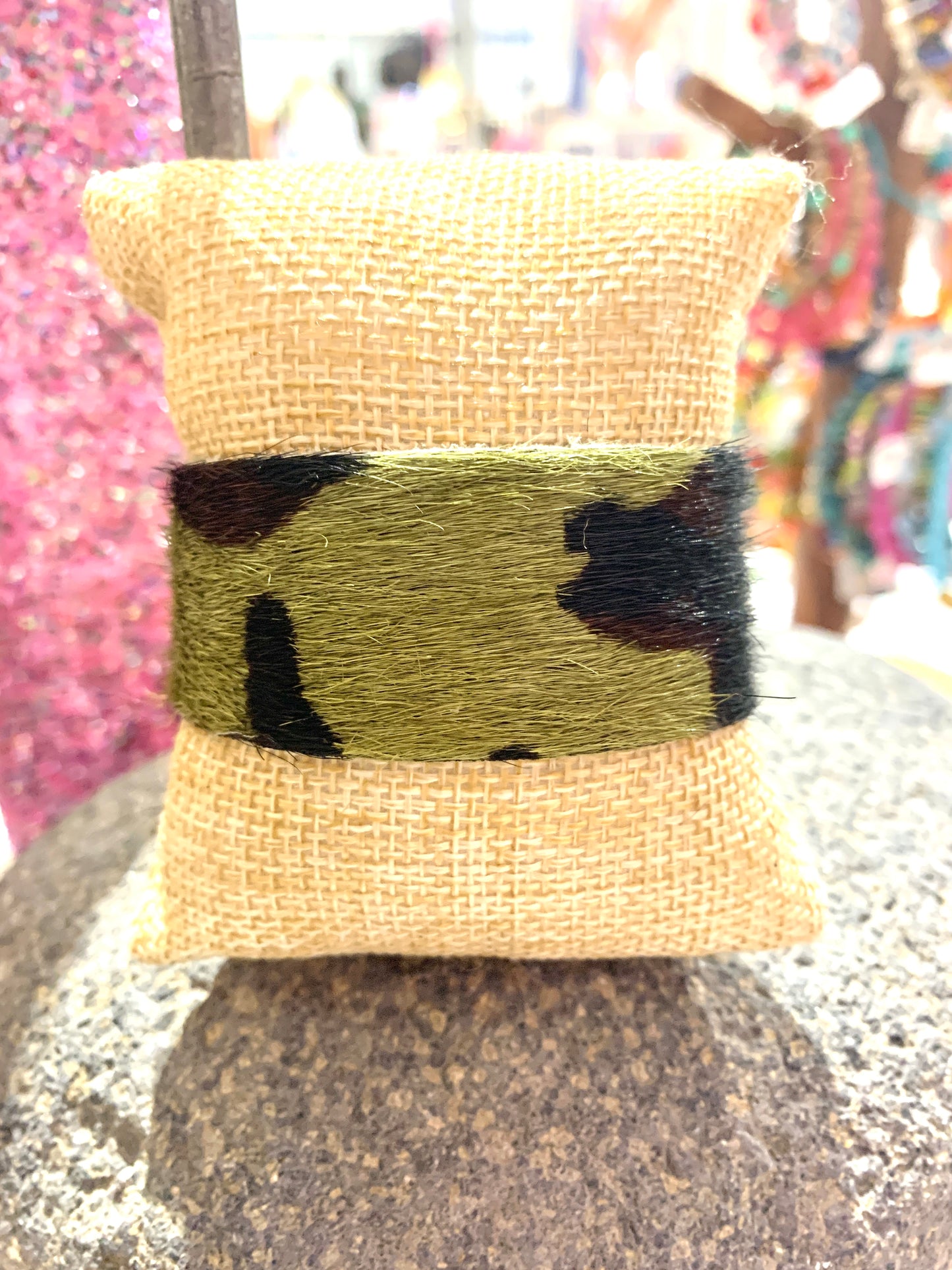 Camo Hide Leather Bracelet