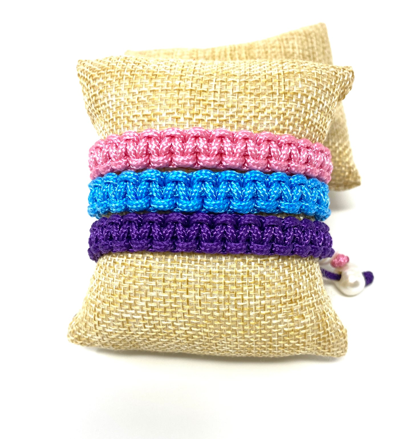 Parachute Cord Macrame Adjustable Bracelet