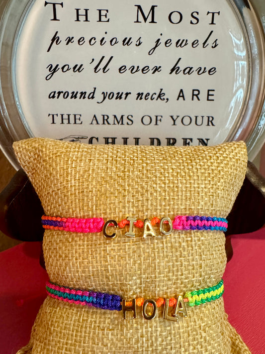 Greetings Adjustable Bracelet