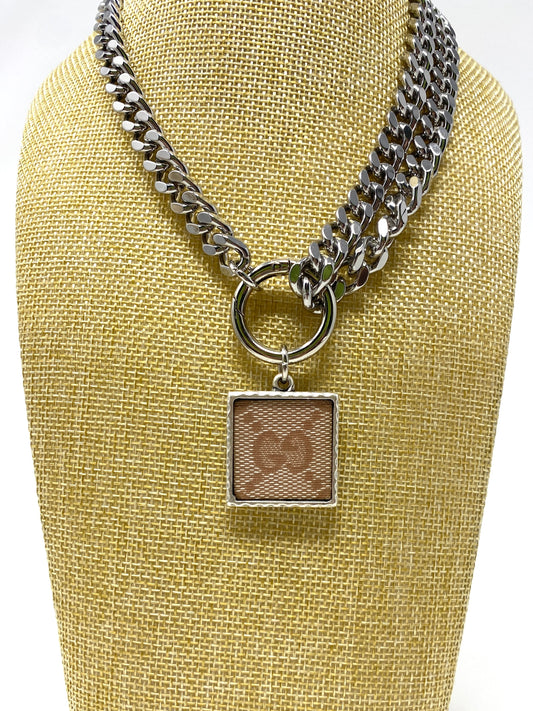 Signature Pendant on Chunky Chain Necklace