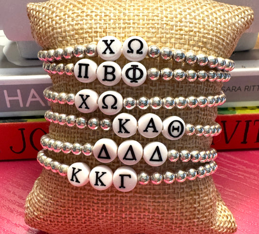 Sterling Silver Sorority Bracelet