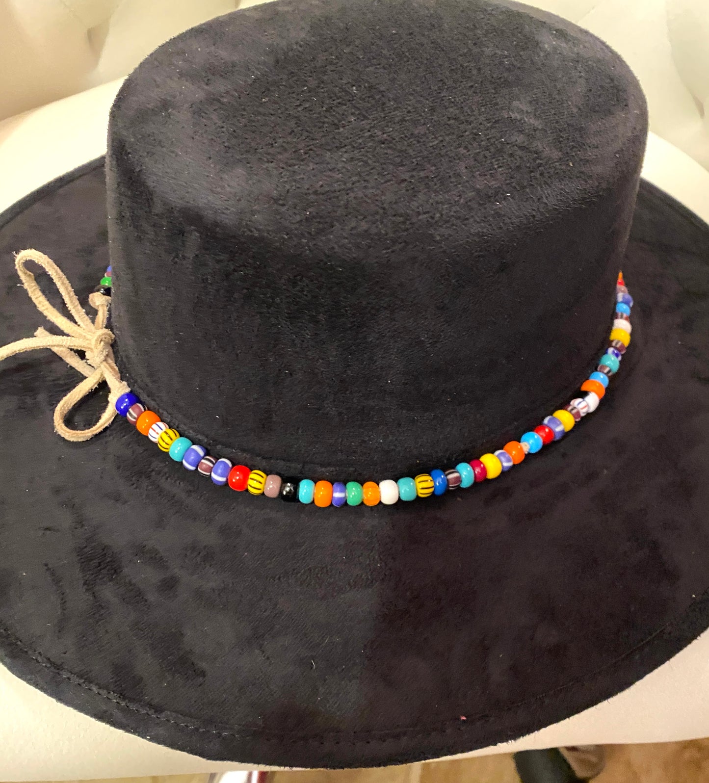 Multicolored Beaded Hat Band
