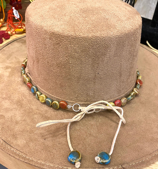 Multicolor Ceramic Beaded Hat Band