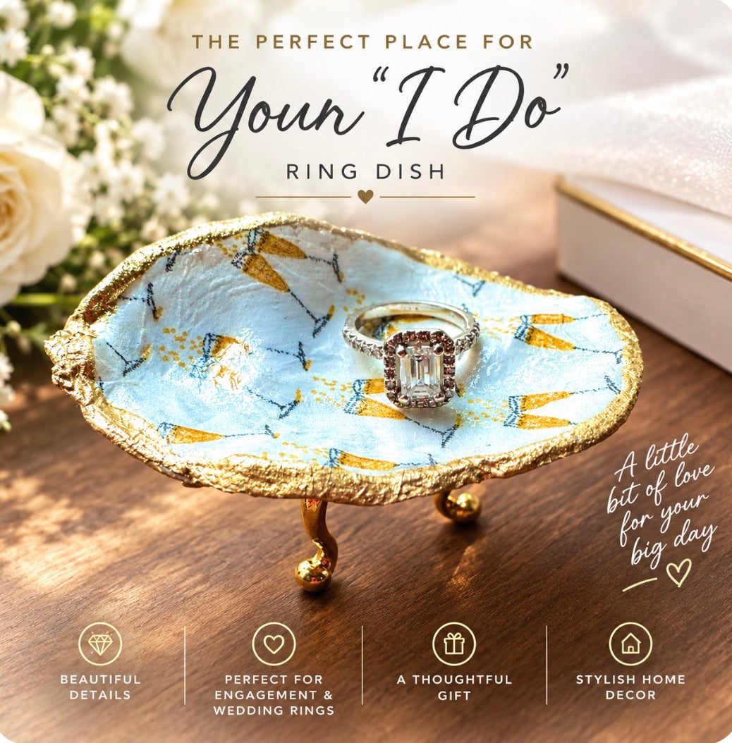 Wedding Ring Oyster Shell Dish