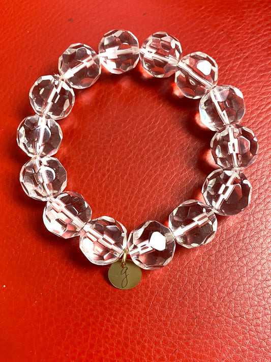 Clear Crystal Elastic Bracelet