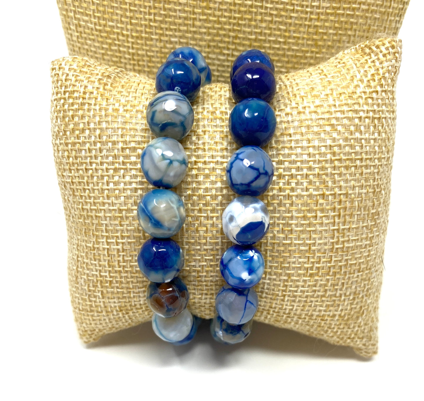 Blue Agate Elastic Bracelet