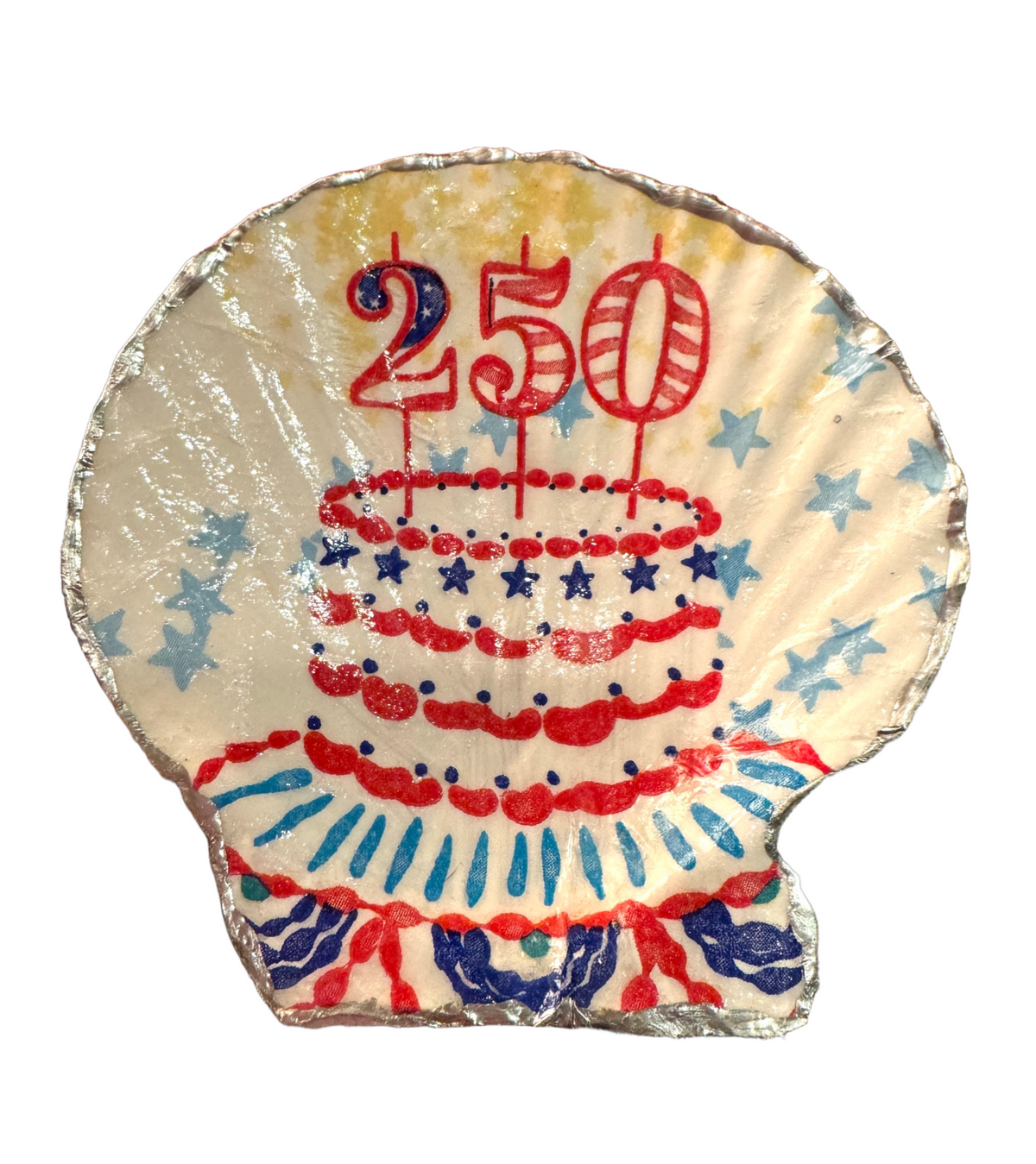 Patriotic Clam Shell