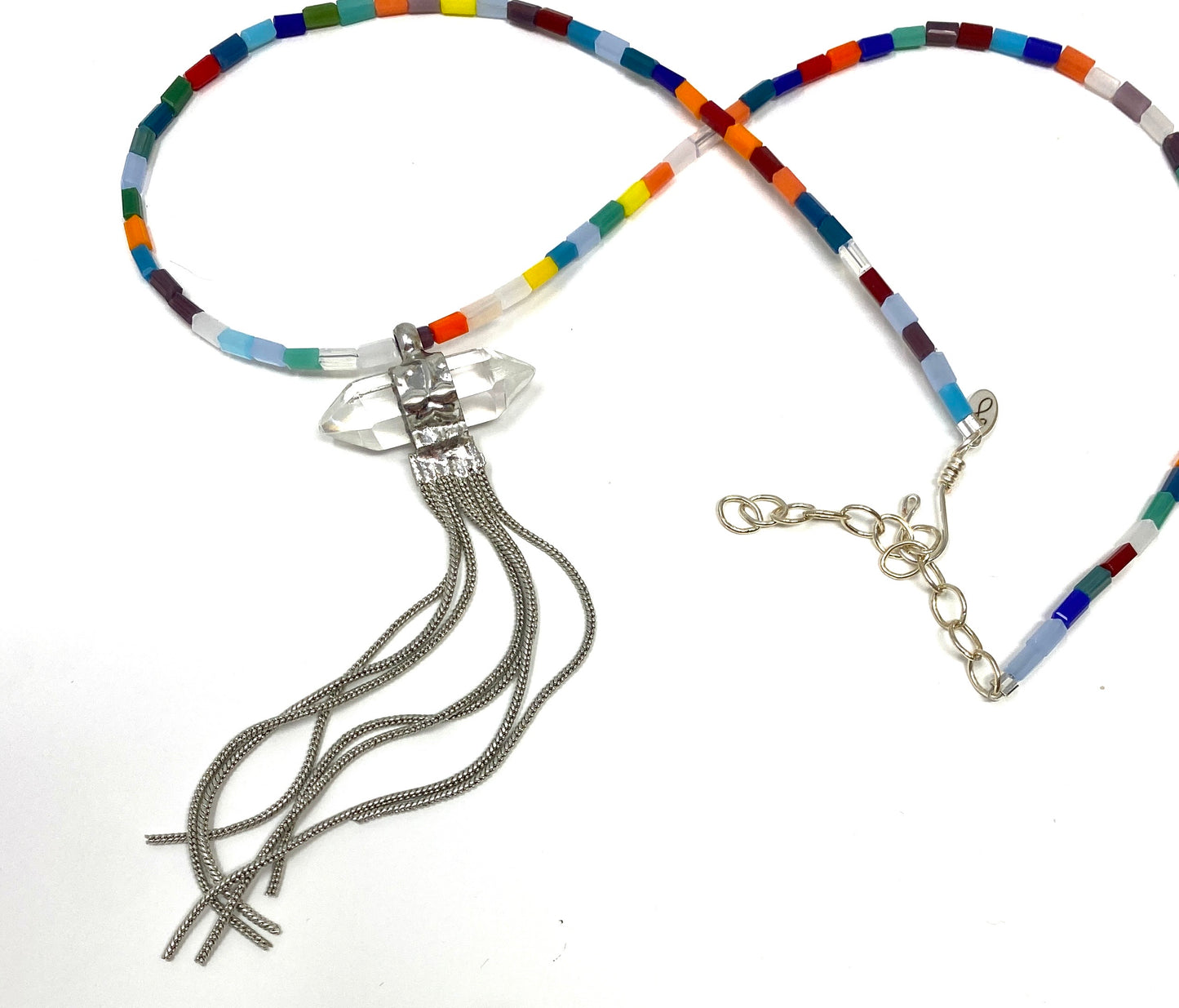 Multicolor and Crystal Necklace