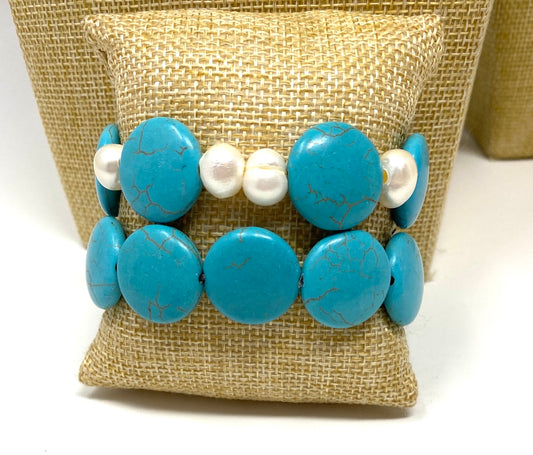 Turquoise Elastic Bracelet