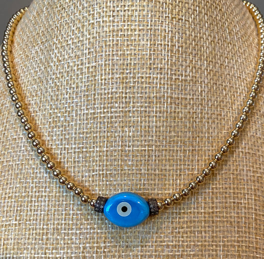 Blue Evil Eye Necklace