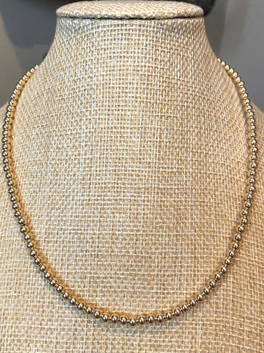 Gold Filled Beaded Necklace