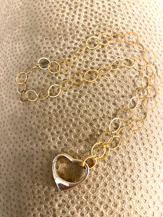 Heart Carabiner Necklace