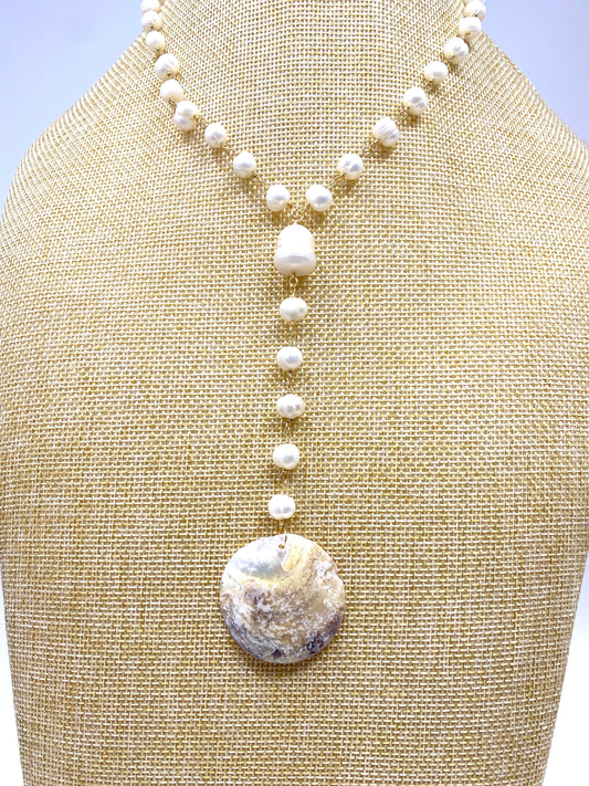 Pearl and Shell Necklace