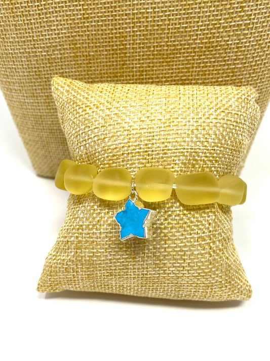 Yellow Glass Bracelet