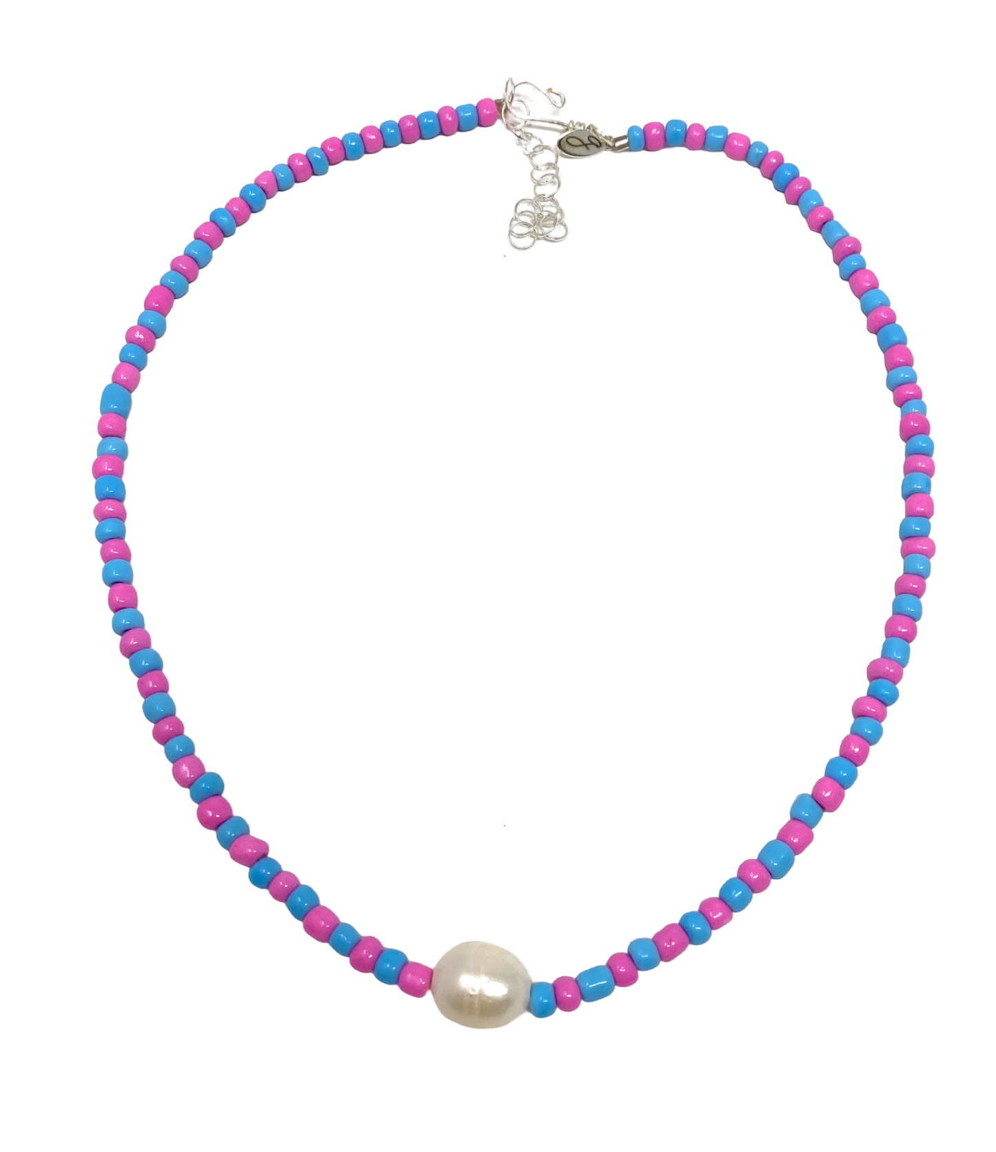 Dual Seed Bead and Pearl Necklace