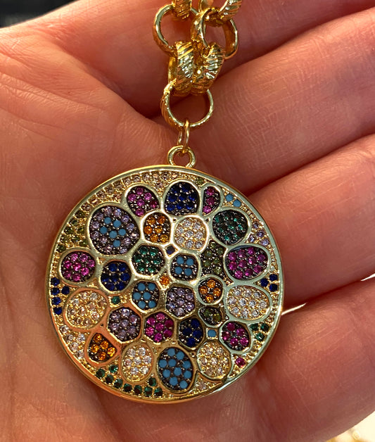 Multicolor CZ Necklace