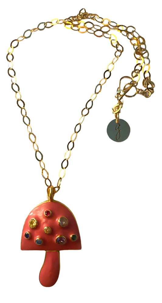 Enamel and Gemstone Necklace