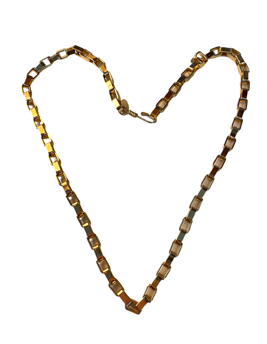 Chunky Box Gold Chain Necklace