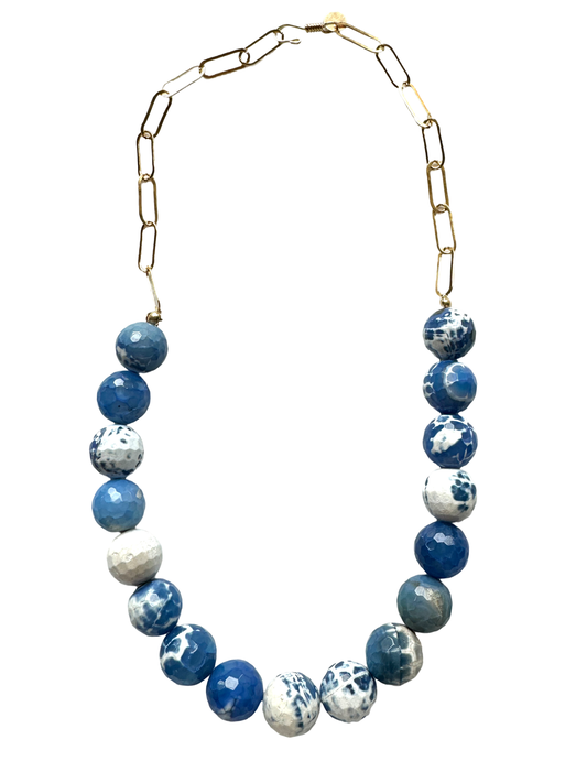 Blue Agate Necklace