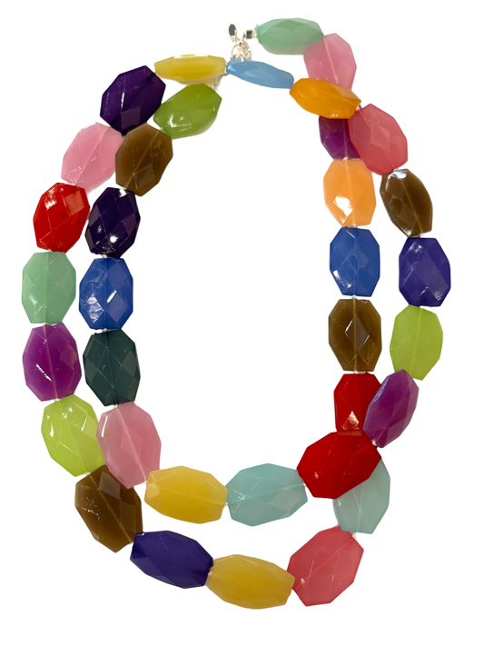 Multicolor Acrylic Necklace