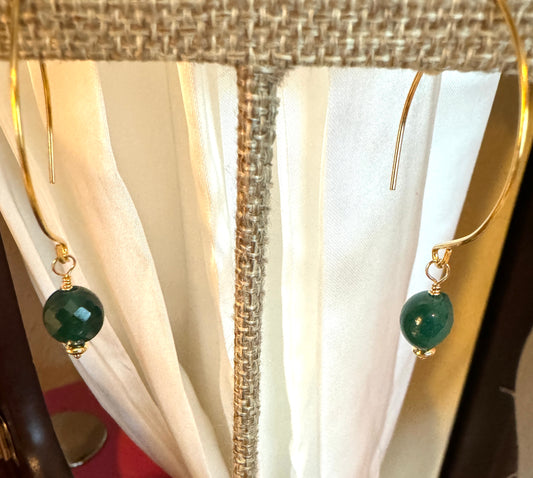 Green Jade Earrings