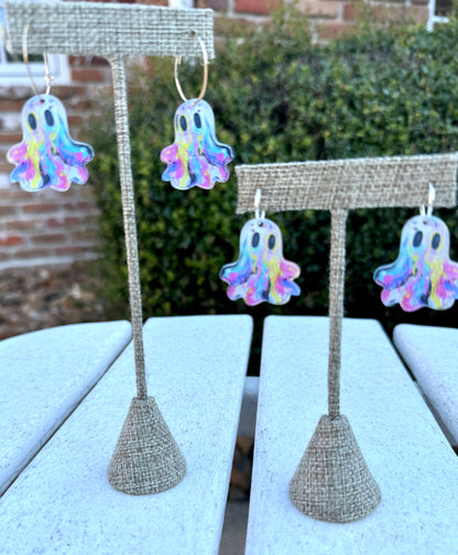 Pastel Swirly Ghost Earrings