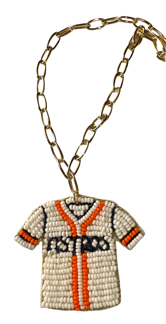 Astros Jersey Necklace