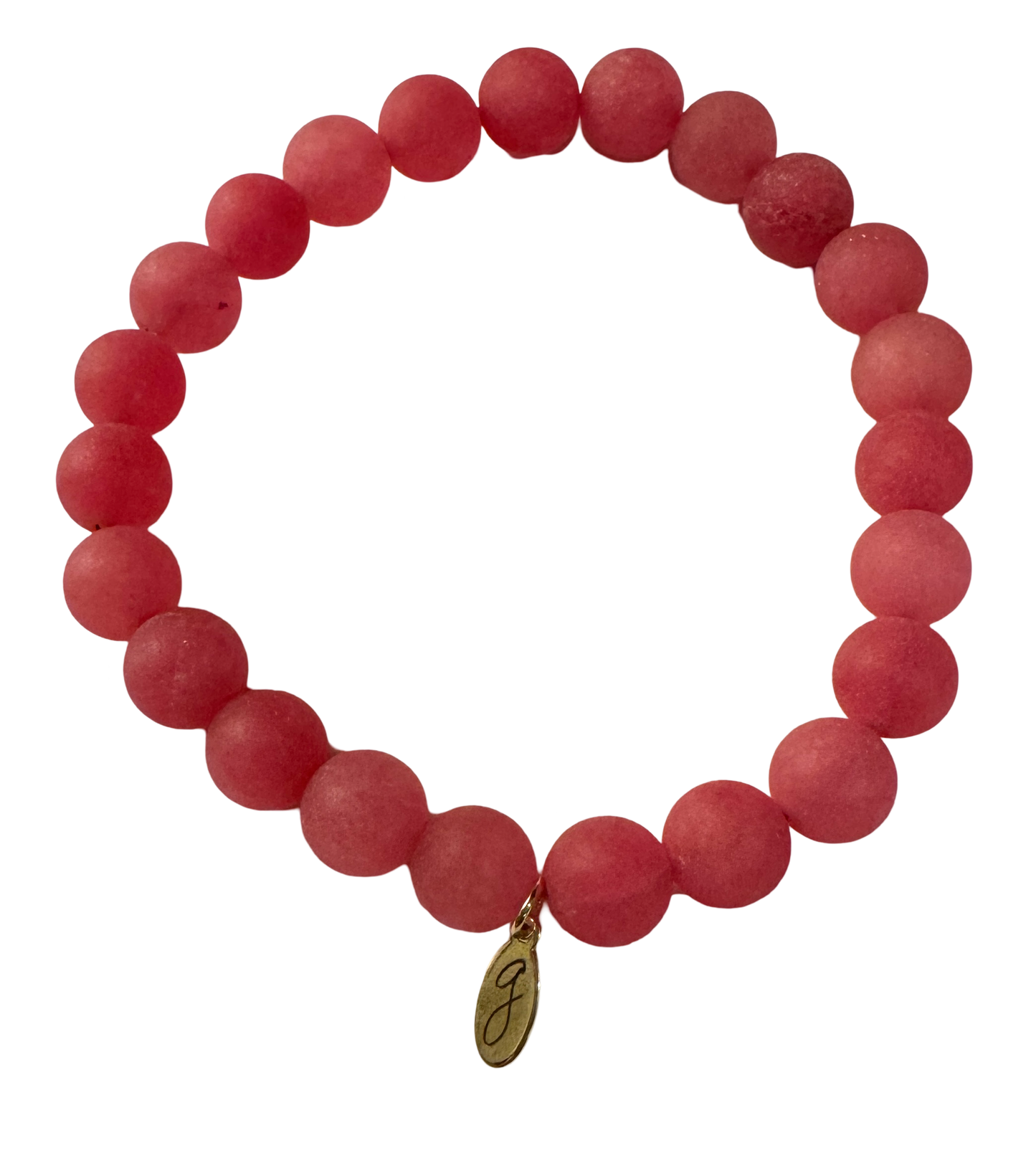 PInk Jade Elastic Bracelets