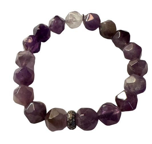 Amethyst and Diamond Bracelet