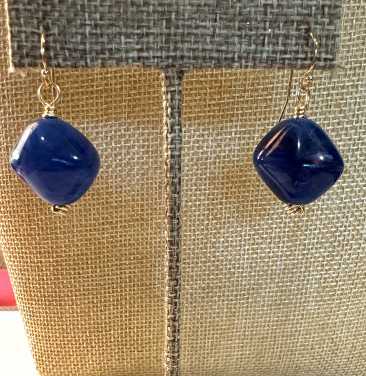 Blue Drop Earrings