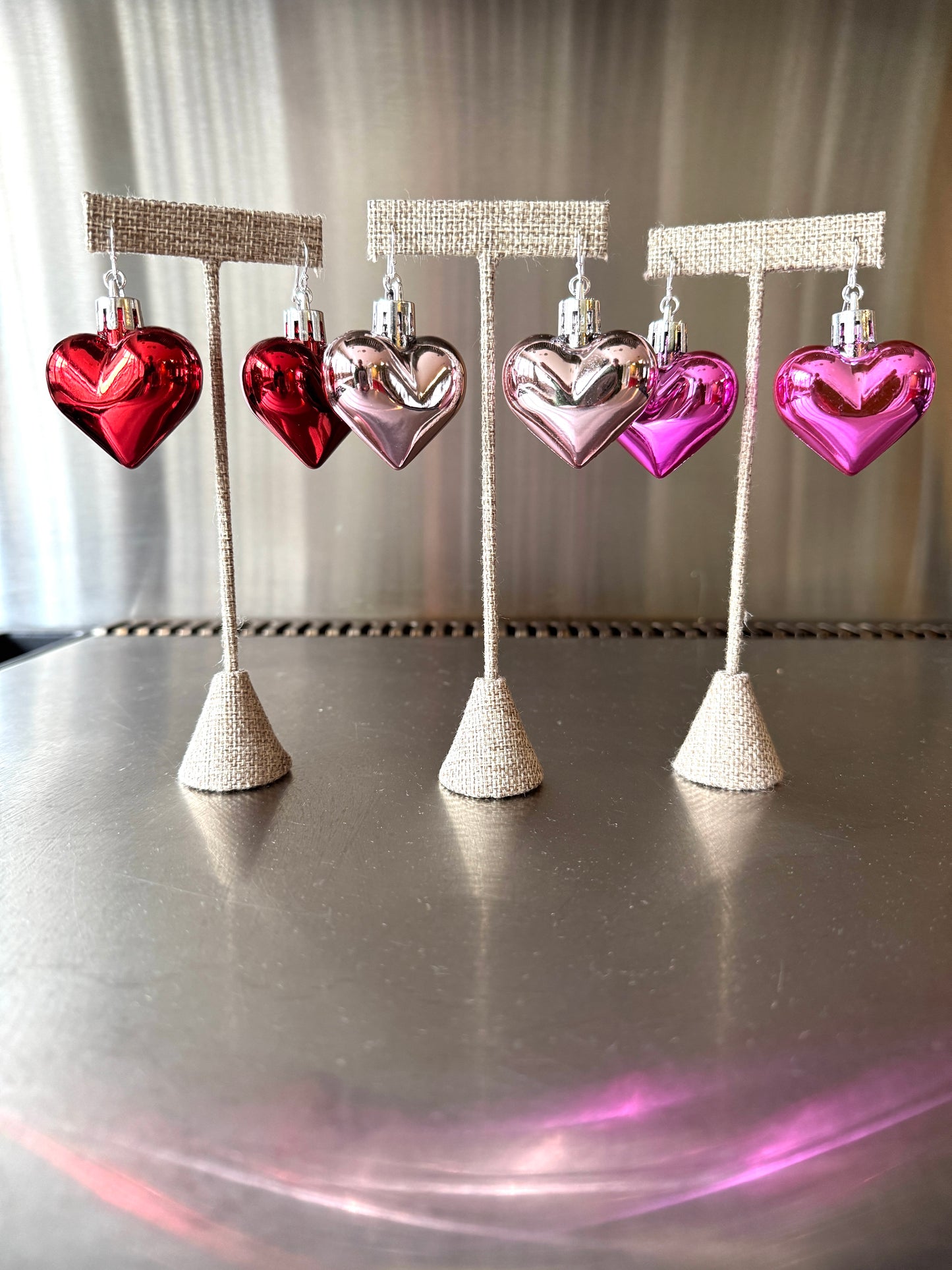 Puffy Valentine Earrings