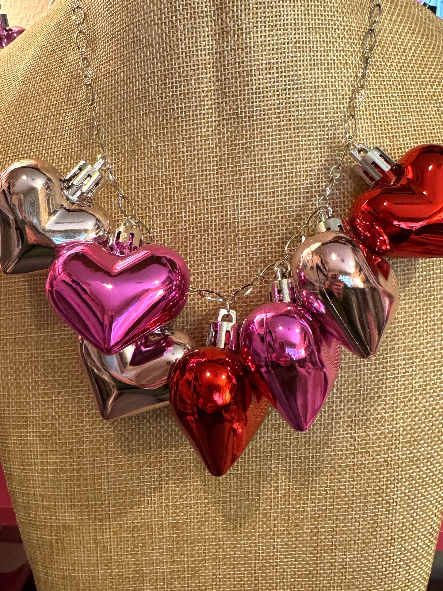 Puffy Valentine Necklace