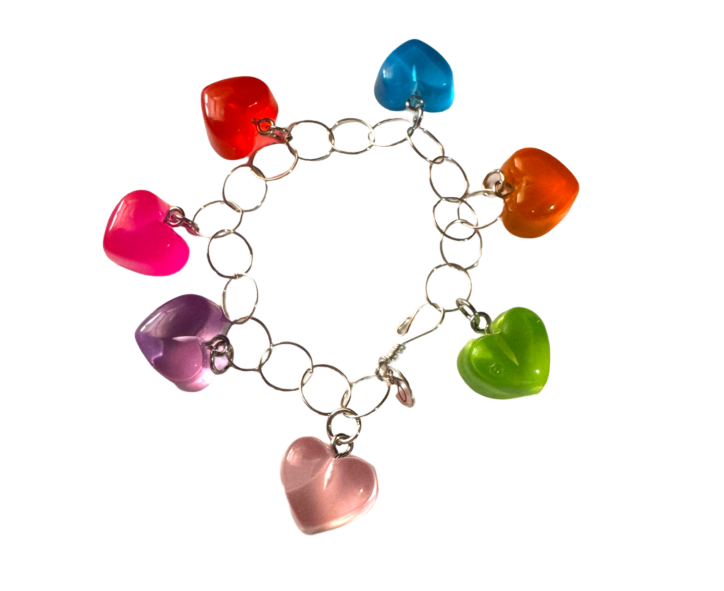 Puffy Heart Charm Bracelet