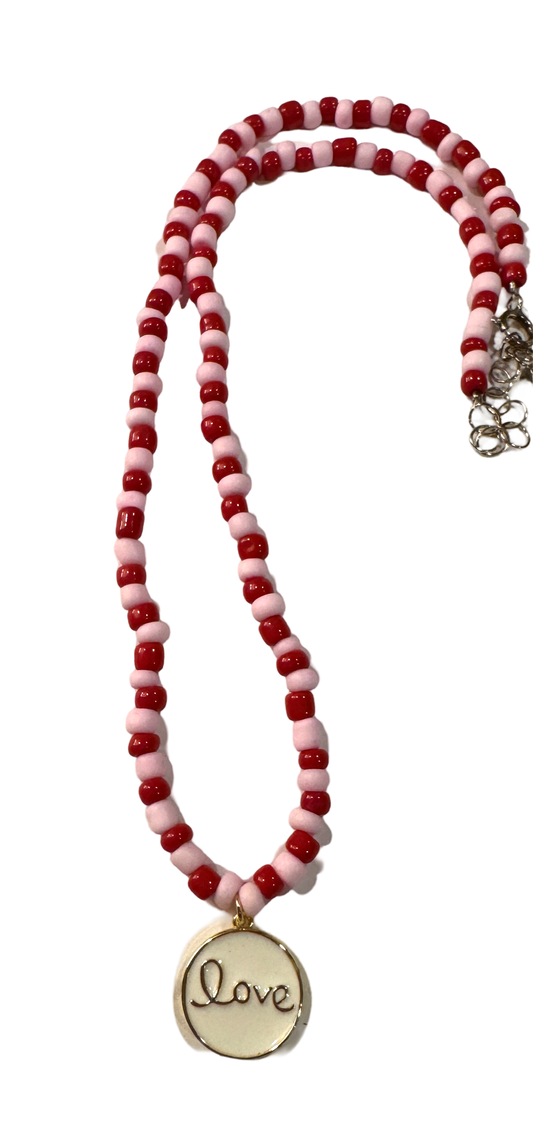 Red and Pink Love Necklace