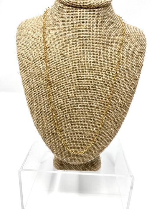 Delicate Gold Filled Heart Chain Necklace