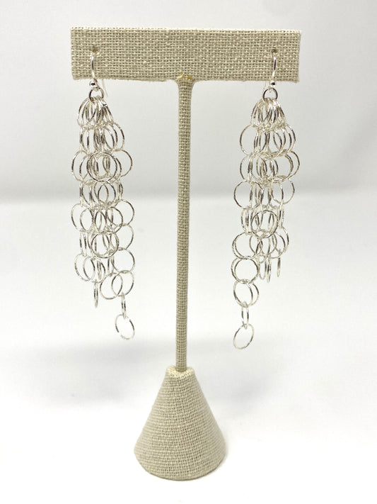 Sterling Silver Link Earrings