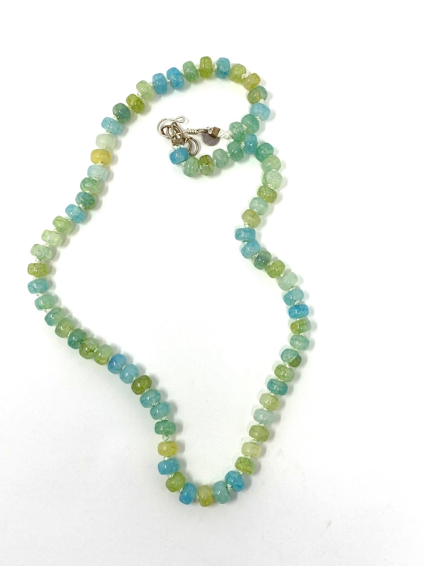 Flourite Hand Knotted Necklace
